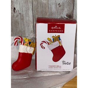 Hallmark Tinker Bell Disney Peter Pan Stocking Christmas Tree Ornament Keepsake